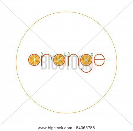 Orange logo vector illustration