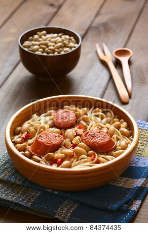 Chilean Dish Called Porotos con Riendas