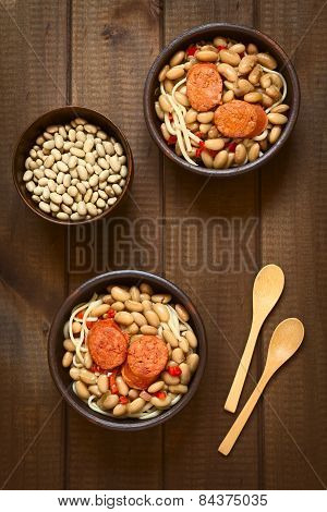 Chilean Dish Called Porotos con Riendas