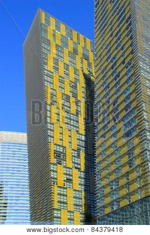 Las Vegas, Usa - March 19: Closeup Of Veer Twin Residential Towers On March 19, 2013 In Las Vegas, U