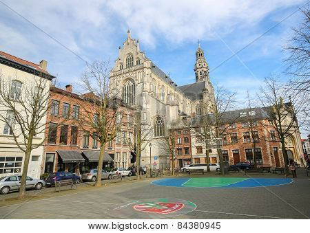St. Paul's Church In The Center Of Antwerp, Belgium