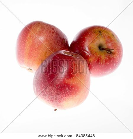 Red apple isolated on white background cutout