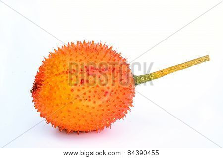 Gac Fruit Isolated On White Background