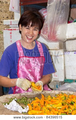Smiling Thai Woman