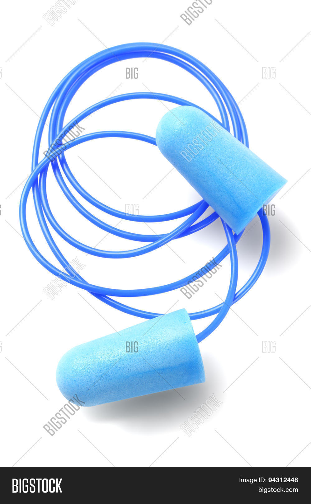 Blue Ear Plugs On Image & Photo (Free Trial) Bigstock