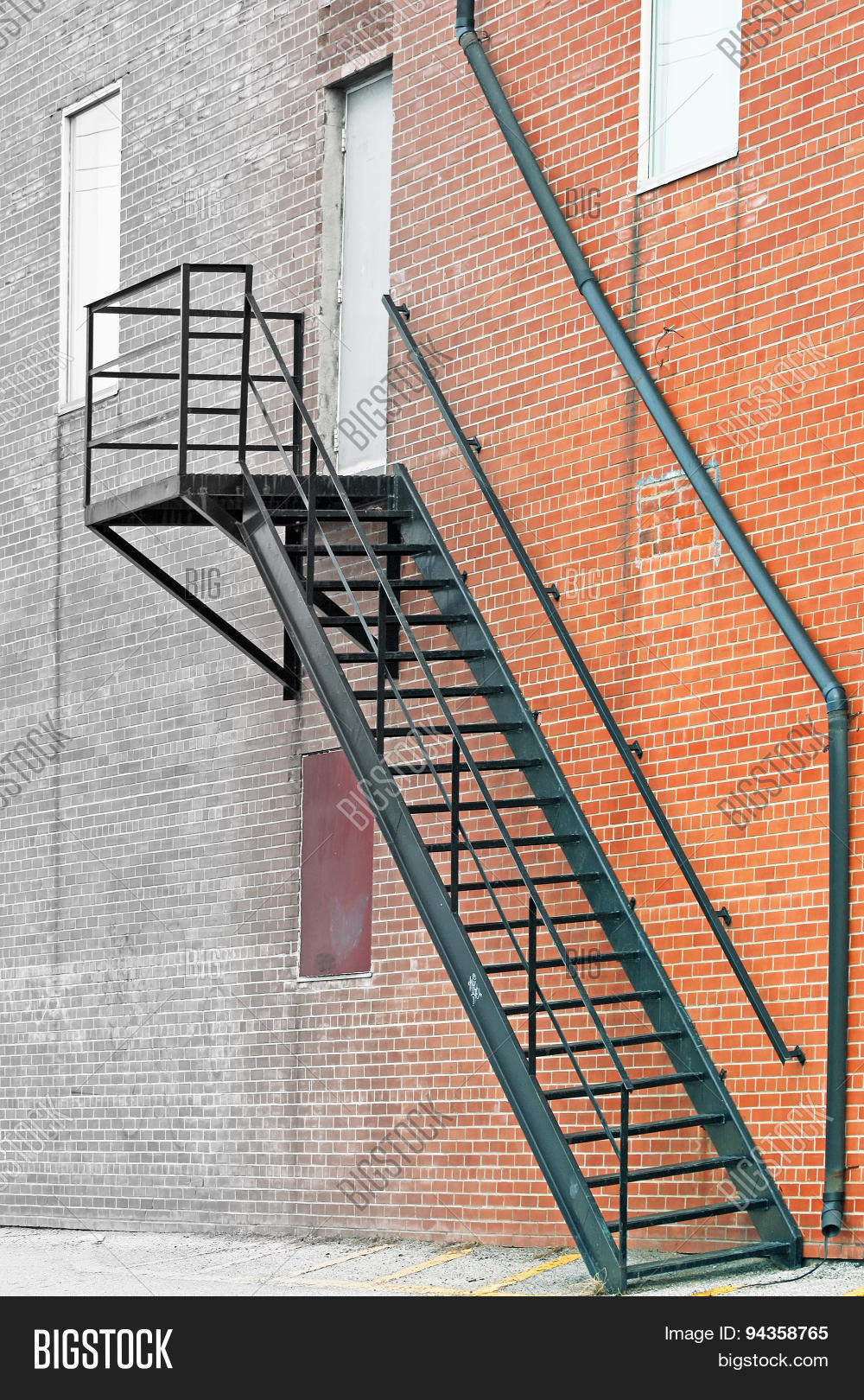 Metal Stair Fire Image & Photo (Free Trial) Bigstock