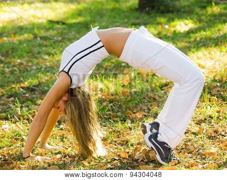 Woman Doing Sports Outdoors