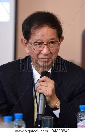 ST. PETERSBURG, RUSSIA - JUNE 22, 2015: Nobel Prize Laureate in chemistry Yuan Tseh Lee during Saint Petersburg scientific forum 