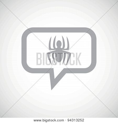 Spider grey message icon