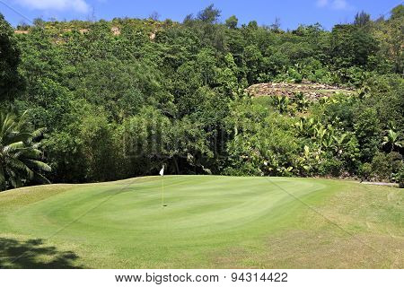 Beautiful golf course at the Constance Lemuria Resort.