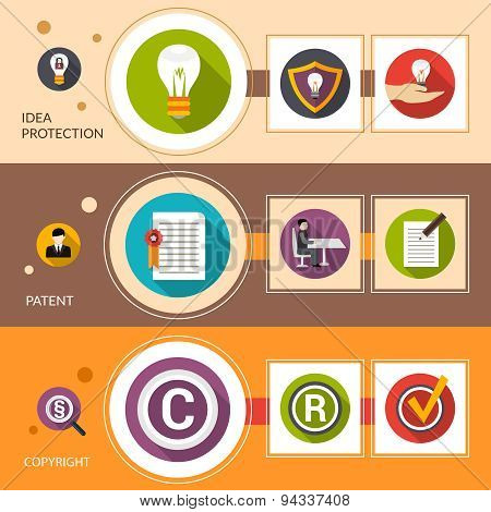 Patent Idea Protection Banner Set