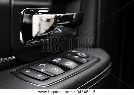 Door Control Panel In A Modern Car