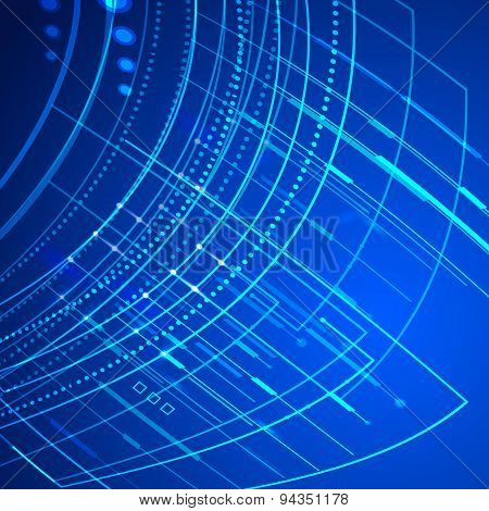 Technology Abstract Background Grow Bright Light Element 008