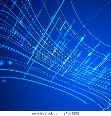 Technology Abstract Background Grow Bright Light Element 009