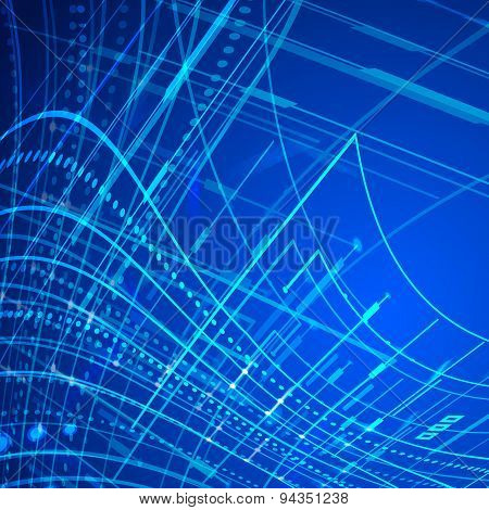 Technology Abstract Background Grow Bright Light Element 010