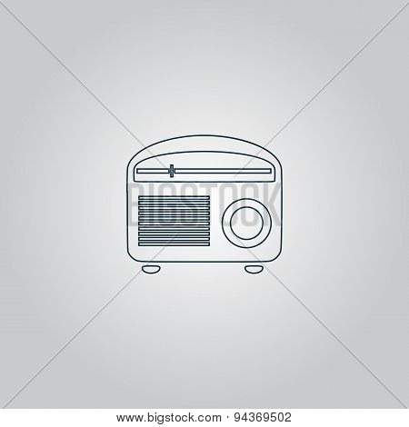 Retro revival radios tuner vector illustration.
