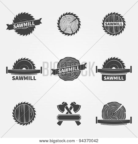 Sawmill logo or label