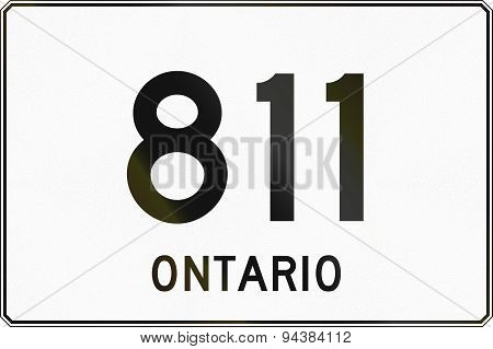 Ontario Highway Sign 811