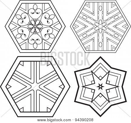 Wrought Iron Fireplace Grill Vector Art
