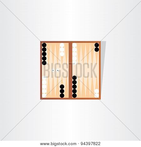 Backgammon Tournament Icon Design