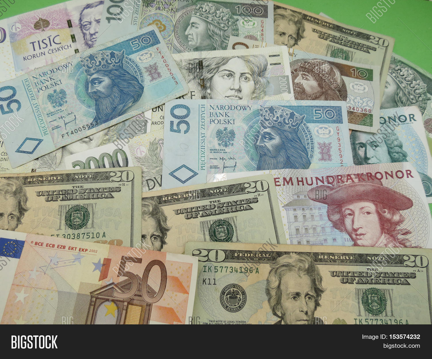 Mixed Currency Notes Image Photo Free Trial Bigstock