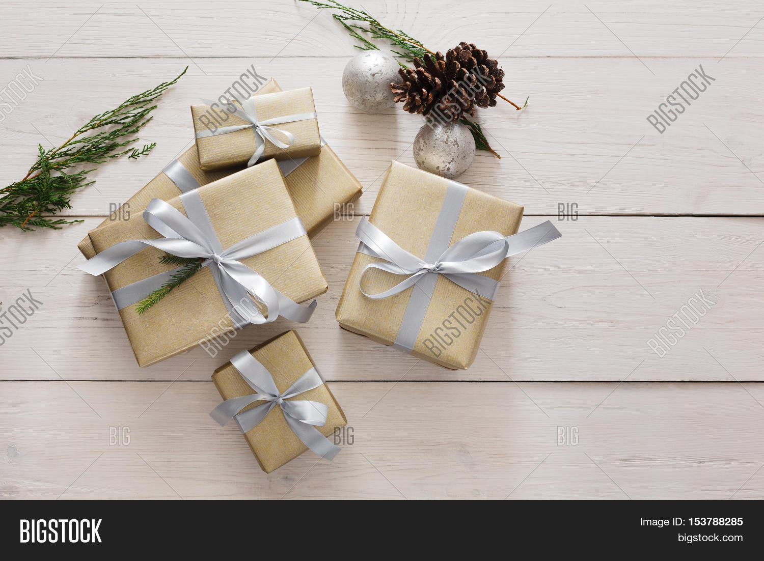 Top View Gift Boxes On Image & Photo (Free Trial) Bigstock