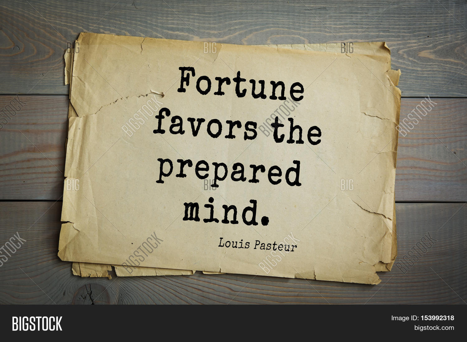 Luck Favors The Prepared Quote Top 10 Quotes By Louis Image & Photo (Free Trial) | Bigstock