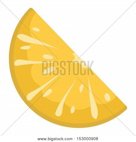 Slice of fresh orange isolated on white background fruit. Orange slice vector citrus food, orange slice juicy organic sweet vitamin. Tasty healthy cut exotic fruit.