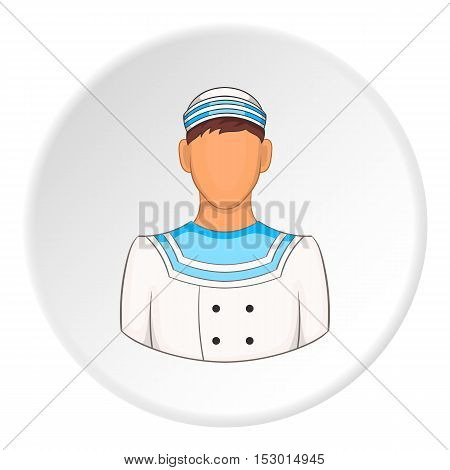 Sailor icon. Flat illustration of sailor vector icon for web