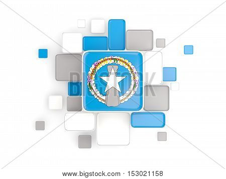Flag Of Northern Mariana Islands, Mosaic Background