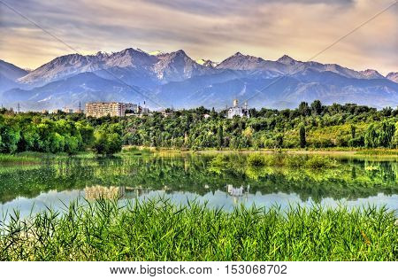 View of Sairan reservoir in Almaty - Kazakhstan