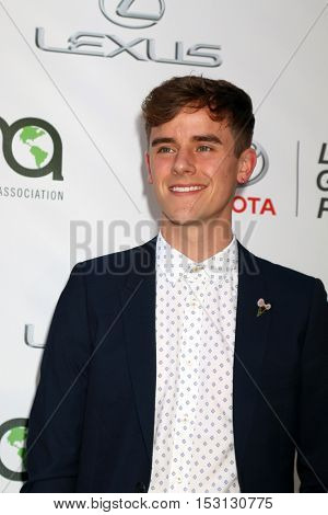 LOS ANGELES - OCT 22:  Connor Franta at the 26th Annual Environmental Media Awards at Warner Brothers Studio on October 22, 2016 in Burbank, CA