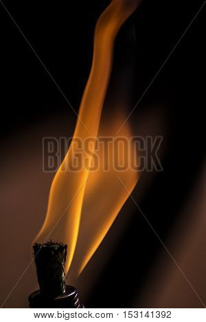 fire close up background in back yard