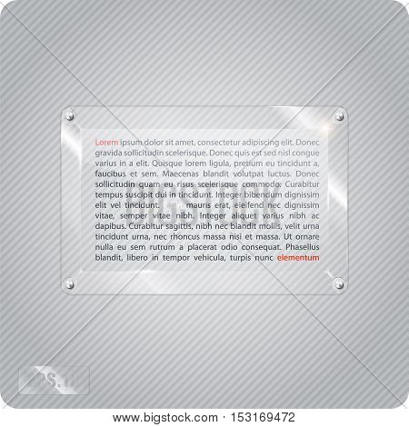 Abstract vector glass plane on halftone background. Eps10.3d.