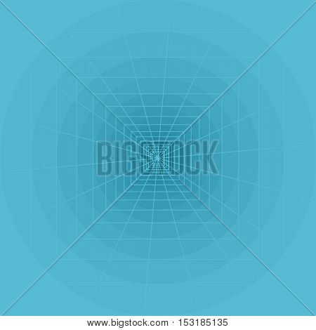 Abstract geometric art with circles, squares and lines.