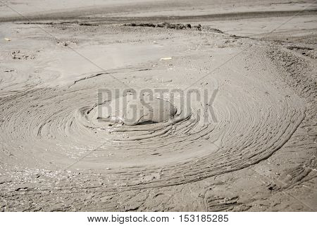 Mud Volcanoes - Texture And Eruption -romania, Buzau, Berca