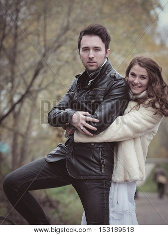 New married couple portrait