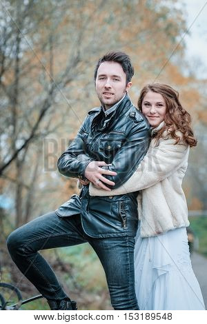 New married couple portrait