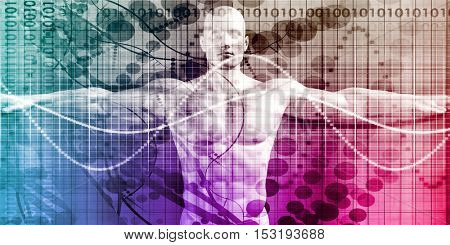 Healthcare Technology with Advanced Scanning Diagnosis Concept 3D Illustration Render