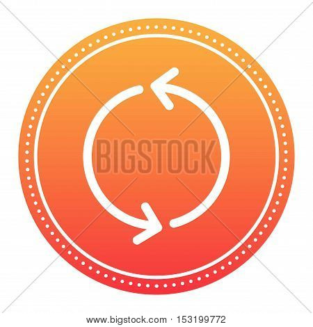 UI interface reload circle button element. 