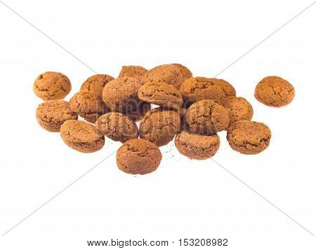 Bunch Of Pepernoten Cookies Seen From Above