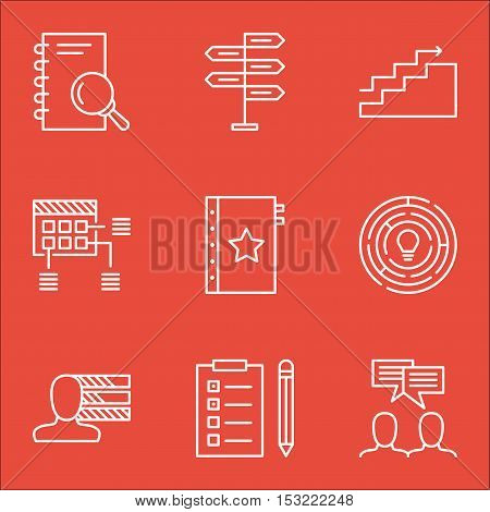 Set Of Project Management Icons On Innovation, Opportunity And Warranty Topics. Editable Vector Illu