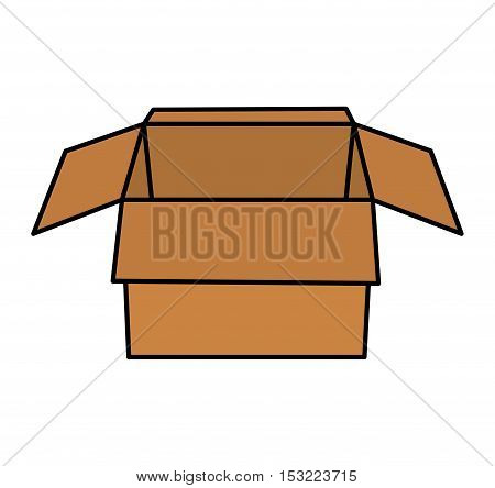 carton box packing isolated icon vector illustration design