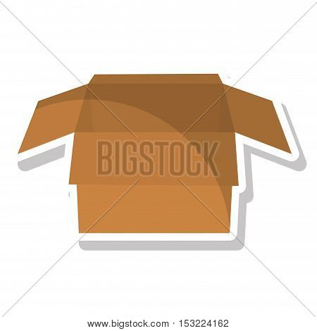 carton box packing isolated icon vector illustration design