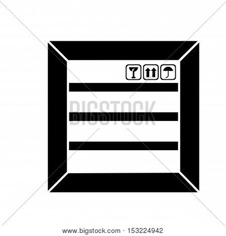carton box packing isolated icon vector illustration design