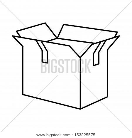 carton box packing isolated icon vector illustration design