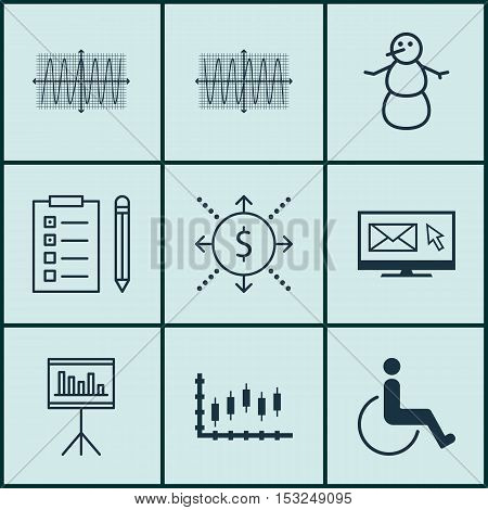 Set Of 9 Universal Editable Icons. Can Be Used For Web, Mobile And App Design. Includes Icons Such A