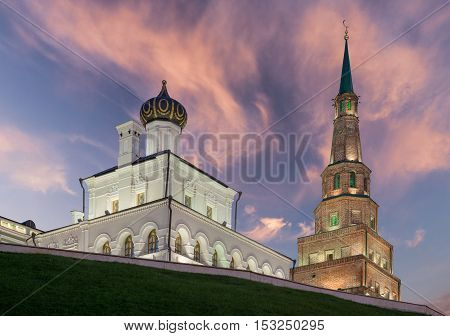 Suyumbike tower. Kazan city, Russia (Tatarstan) ,