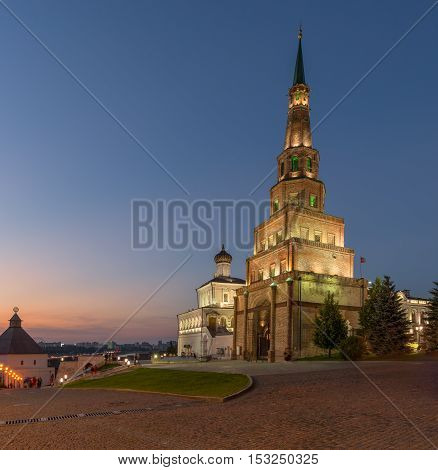 Suyumbike tower. Kazan city, Russia (Tatarstan) ,