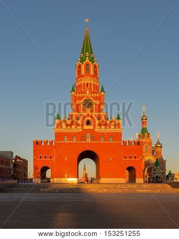 Blagoveshchenskaya Tower. Yoshkar - Ola city, Russia